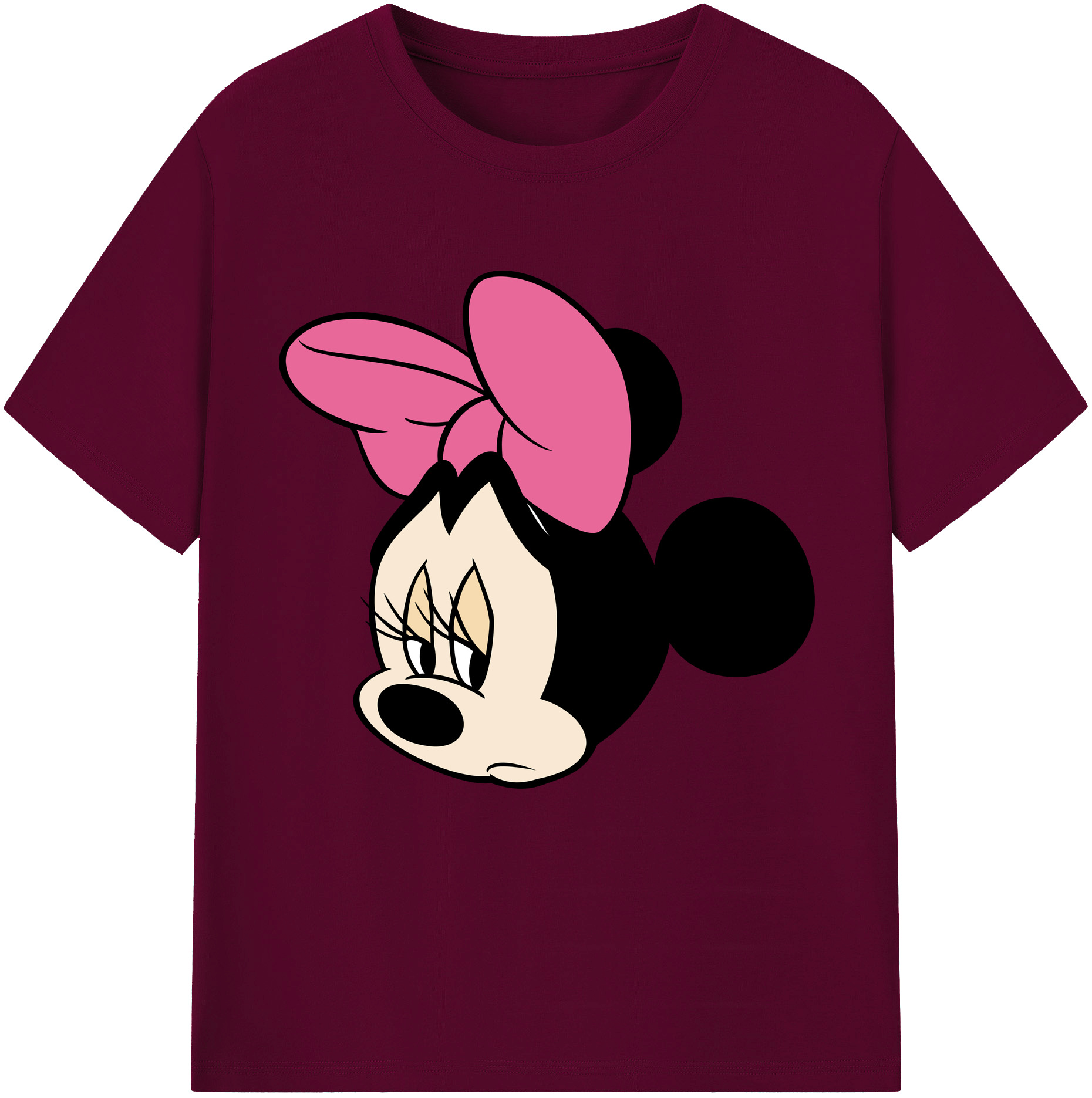 （画像用） ミッキーマウス Mickey Mouse レディースカジュアルプリントTシャツ（綿100％）